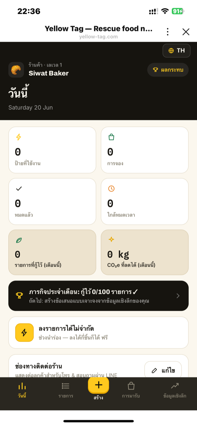 เห็นภาพรวมวันนี้ในจอเดียว